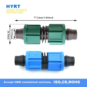 Accesorio de acoplamiento con tuerca de bloqueo de 16mm para riego con cinta de goteo 20mm, económico y asequible