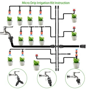 Immagine dei componenti di Kit di nebulizzazione e raffrescamento del giardino IRRINEX da 147 ft 3