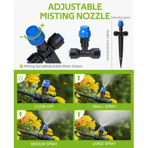 Komponentenansicht von IRRINEX 59 ft Tropfbewässerungssystem-Set 3