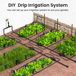 Imagem dos componentes de IRRINEX 230 ft Kit de sistema de irrigação por gotejamento 5