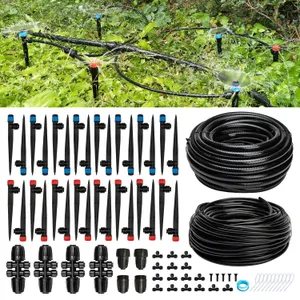 Kit sistema di irrigazione a goccia IRRINEX per 120 ft quadrati, 200FT, vista dell'opzione 1