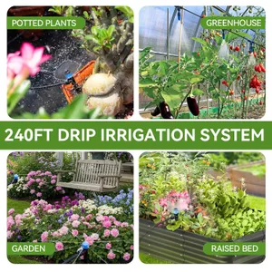 IRRINEX 250 sq ft ערכת מערכת השקיה בטפטוף, מבט רכיב 6